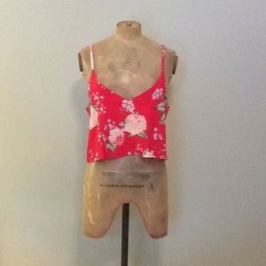 Floral Tank with removable scarf